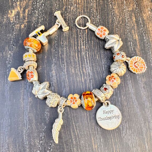 Willabee & Ward October Halloween & November Thanksgiving Bracelets Month Charms - Picture 12 of 14